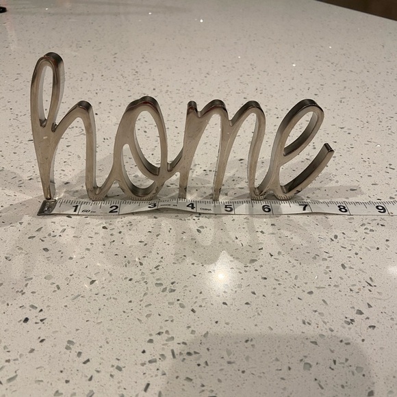 Silver cursive metal decor - Picture 3 of 3